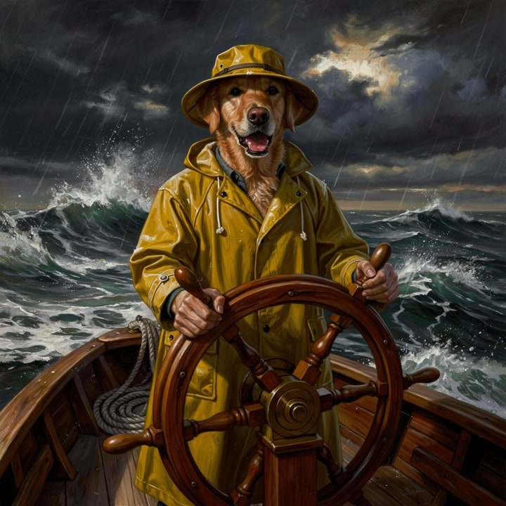 Your dog → a deep-sea sailor
